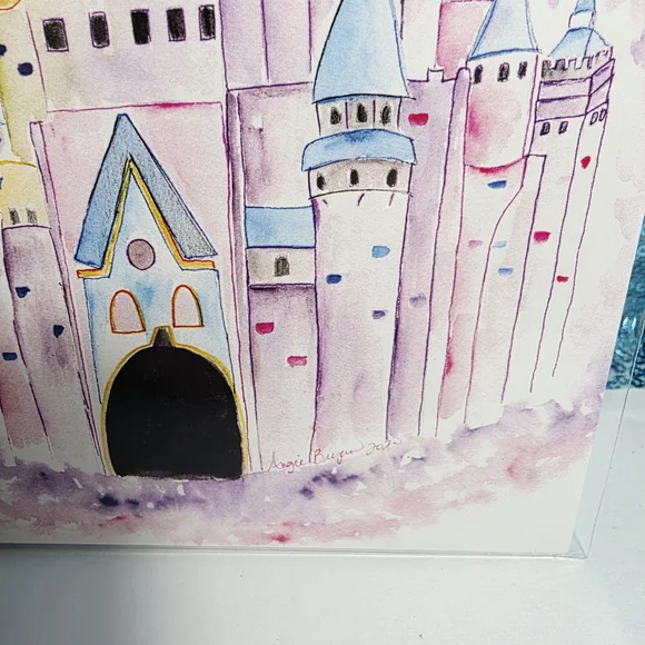 Castle watercolor Art Print by Angie Bryan - 5" x 7" - Picture 2 of 2